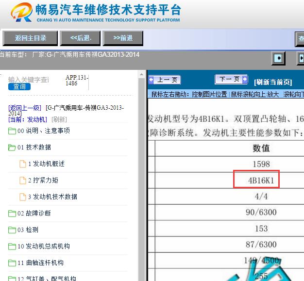 2013-2014年广汽传祺GA3发动机资料