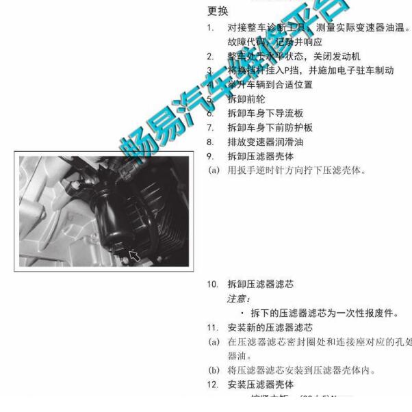 2017年长城哈弗M6变速箱滤网位置