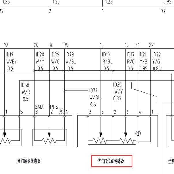 2020年长安跨越王节气门电路图