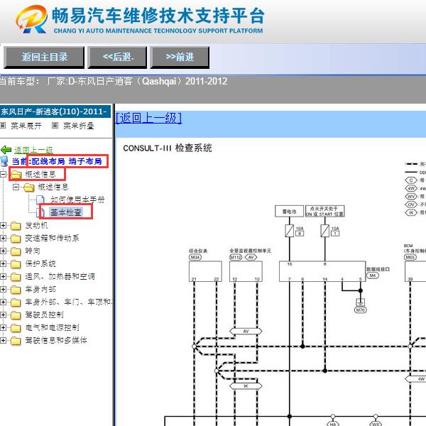 2011-2012年日产逍客通讯电路图