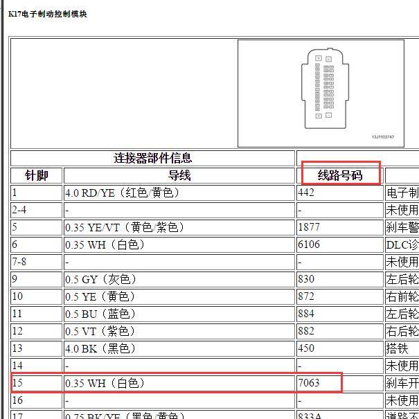 2015年别克凯越7063说明