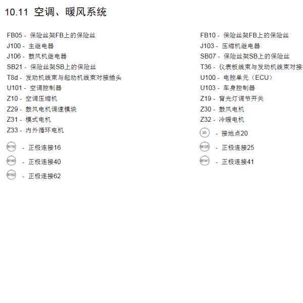2015-2016年北汽绅宝D20空调电路图