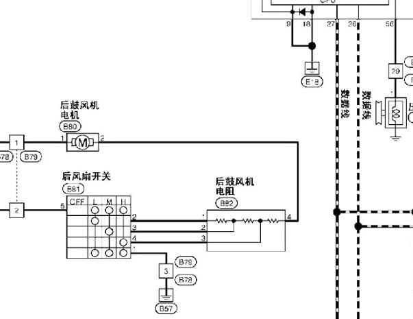 2014-2016年日产NV200空调电路图