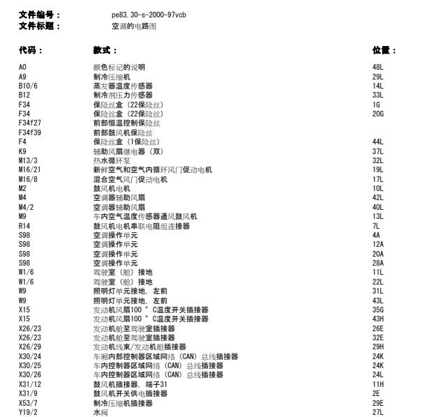 2011年奔驰唯雅诺空调线路图