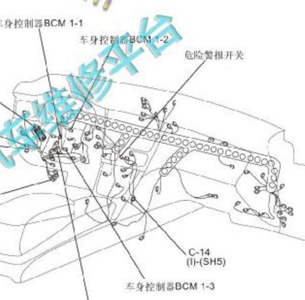2018年红旗H7 SOS模块位置