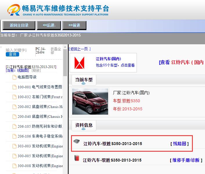 江铃汽车-驭胜S350-2013-2015[ 线路图 ]