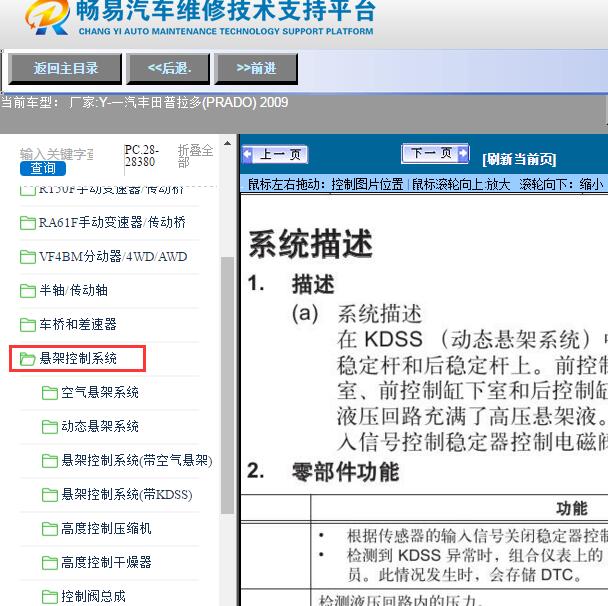 2009年一汽丰田-普拉多(PRADO)空气悬挂维修手册
