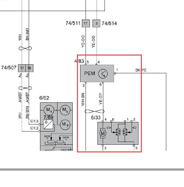 沃尔沃S60 B4204T44发动机电路图