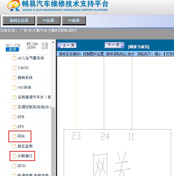 2016-2017年汉腾汽车-汉腾X7CAN线电路图