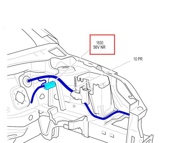 2010年标致307变速箱电脑位置图