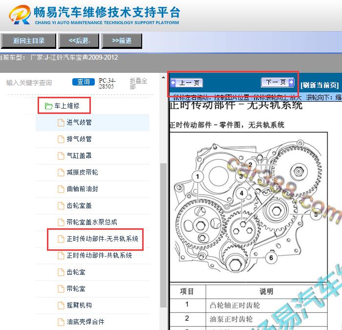 2009-2012年江铃宝典  正时安装资料