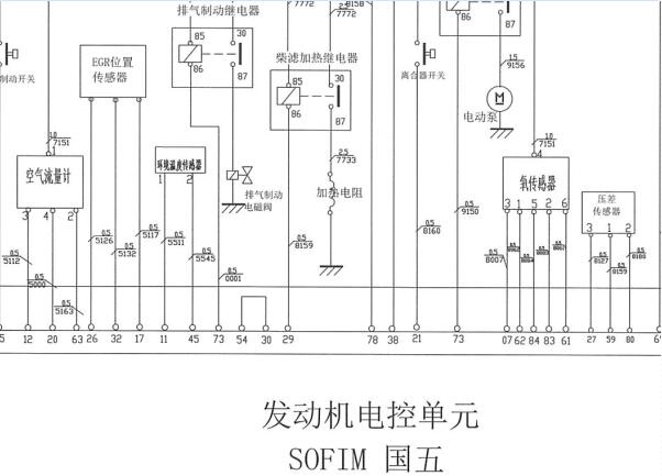 2010年依维柯宝迪SOFIM8140.46发动机电路图