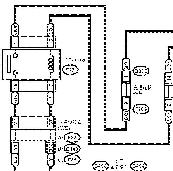 2011年斯巴鲁森林人空调电路图