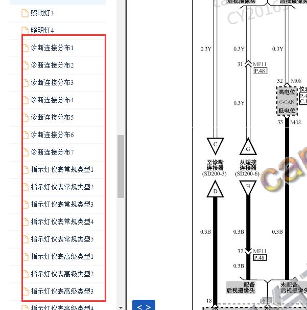 2014-2015年现代名图诊断CAN电路图