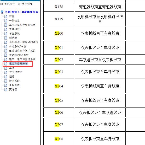 2021年别克GL8全部线束插头位置.