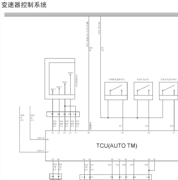 2010年哈弗H5变速箱电路图