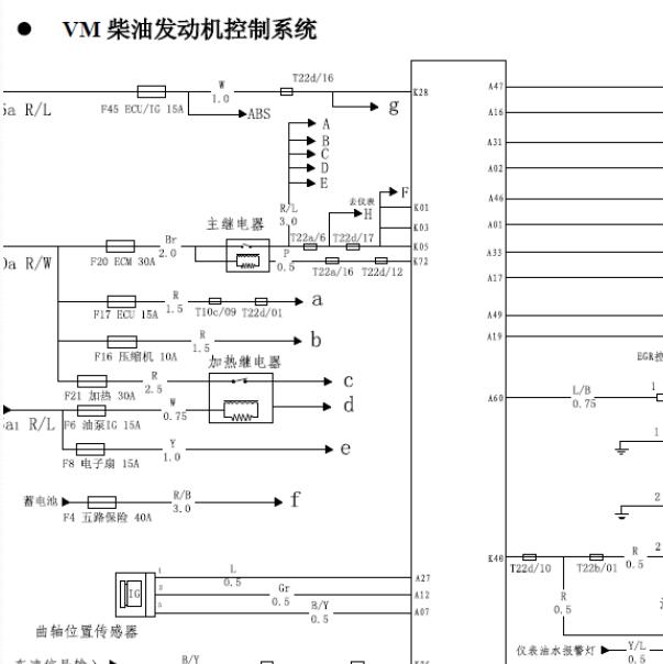 黄海JE493ZLQ发动机电路图