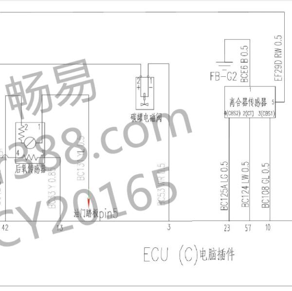 2019年东风风行F600 DFMB20发动机电路图