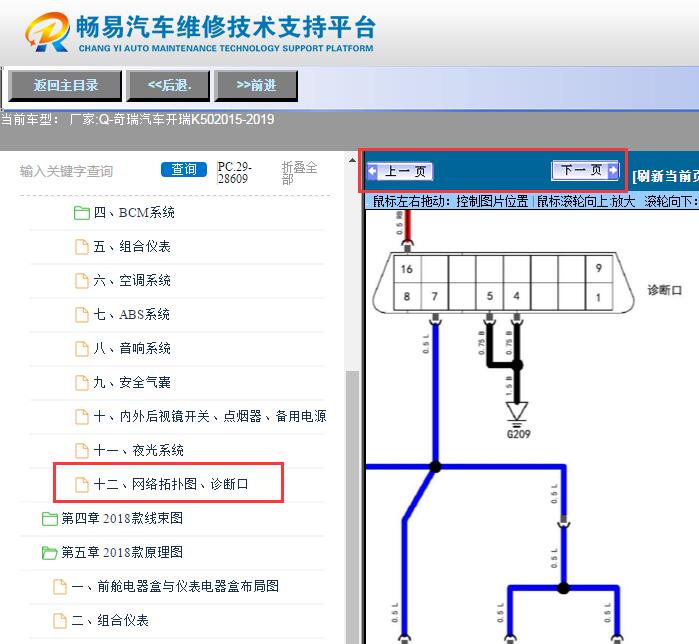 2015-2019年奇瑞开瑞K50  网络电路图