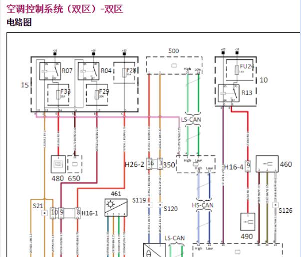 2018年观致3空调电路图