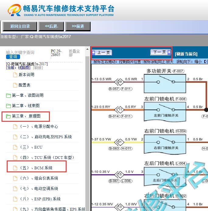 2017年奇瑞瑞虎5x  防盗电路图