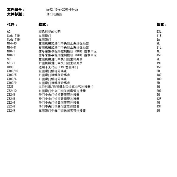2018年奔驰唯雅诺左右自动门电路图