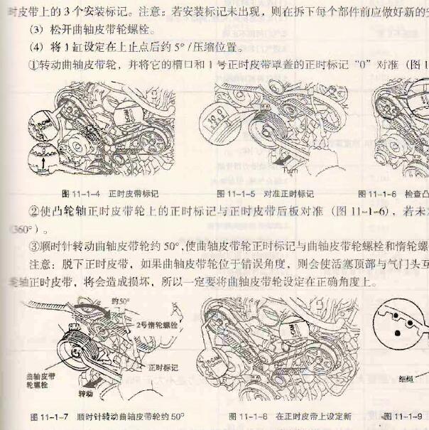 丰田2UZ发动机正时皮带资料.