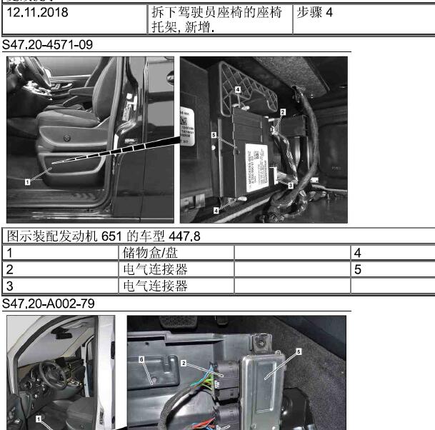 2016年奔驰威霆油泵控制模块位置
