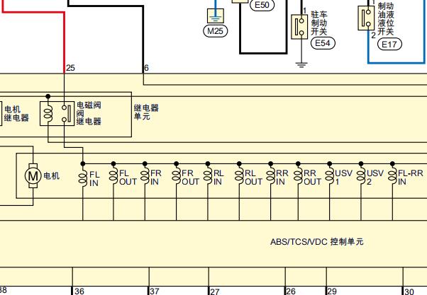 2021年日产轩逸ABS和网络通讯电路图