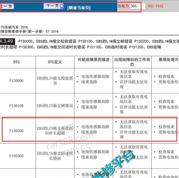 2017-2019年传祺GS4故障码p150200解析