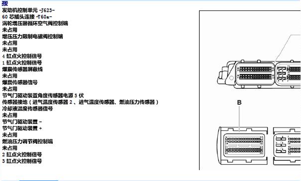 2012年大众帕萨特发动机针脚
