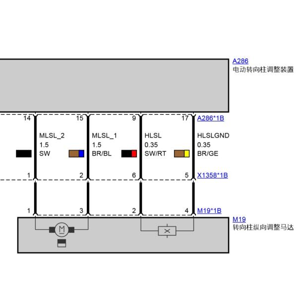 2016年宝马X5方向盘调节电路图