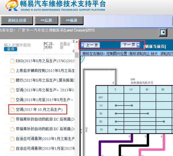 2015年丰田酷路泽空调电路图