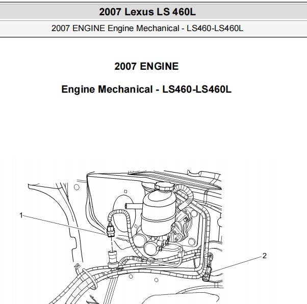 2007年雷克萨斯LS460发动机维修手册