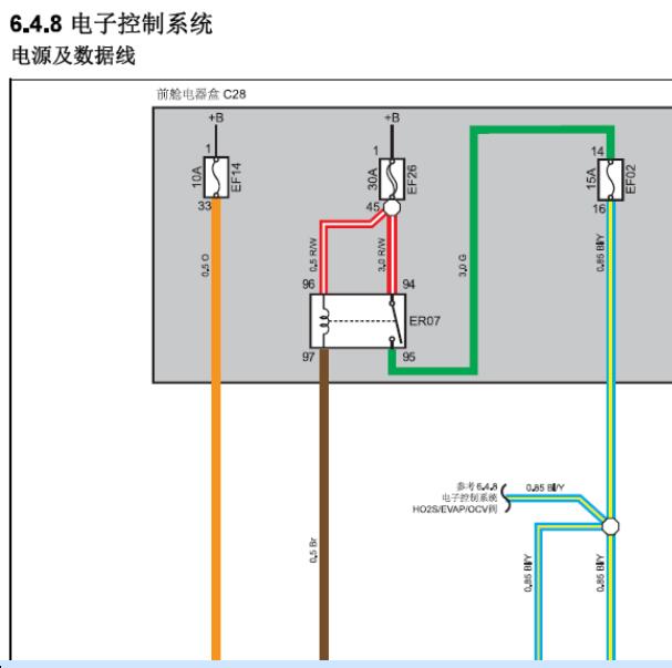 长安JL473Q发动机电路图