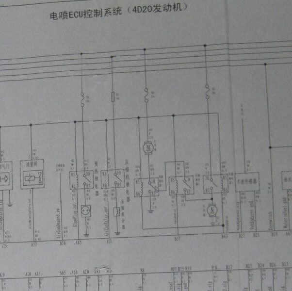 2012年长城哈弗H6发动机电控电路图