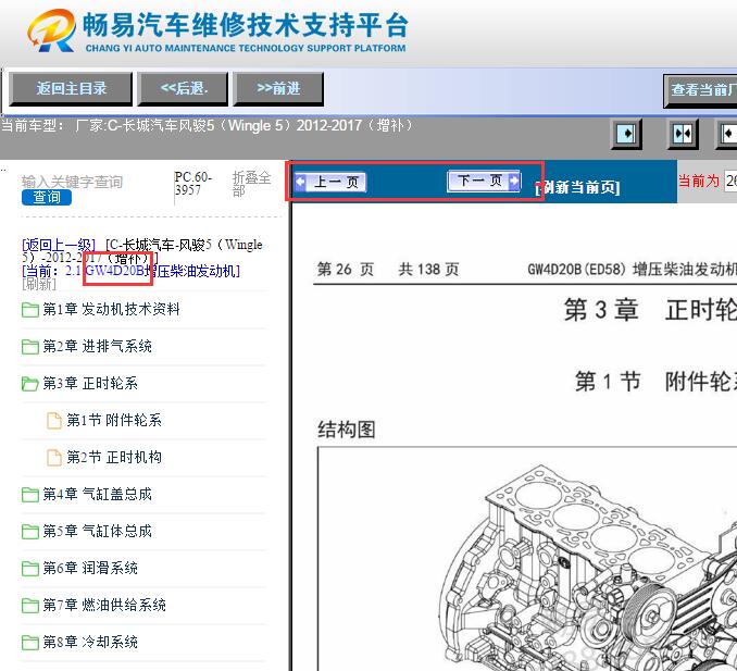2012-2017年长城风骏5 GW4D20B发动机维修手册