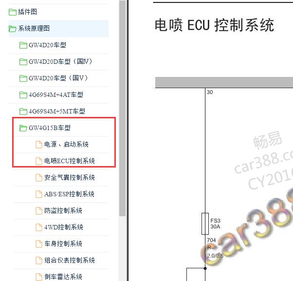 2016年哈弗H6发动机供电电路图