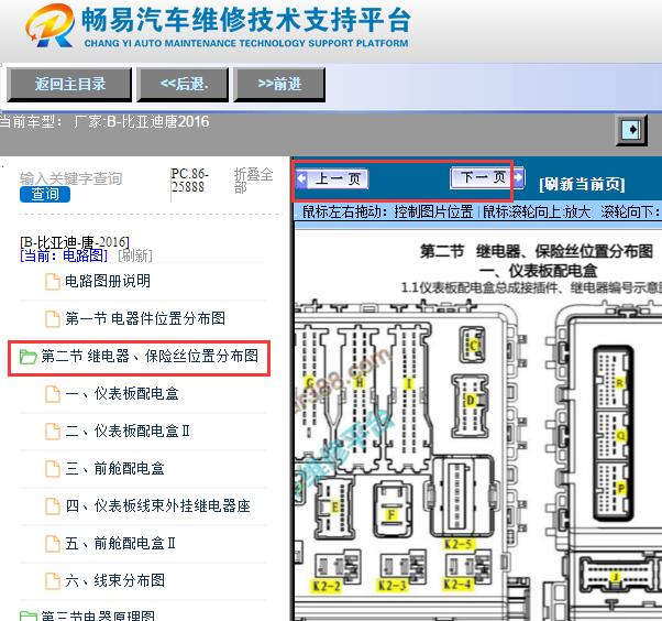 2016年比亚迪唐保险丝继电器资料