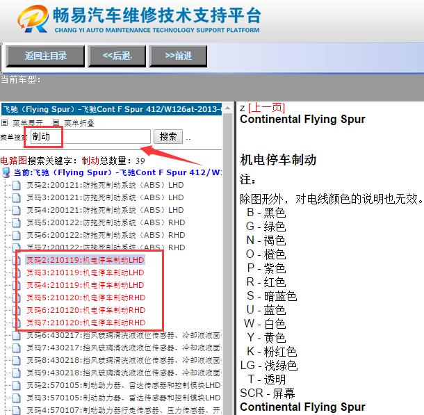 2013年宾利飞驰电子手刹电路图