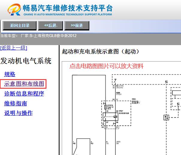 2012年别克GL8启动电路图