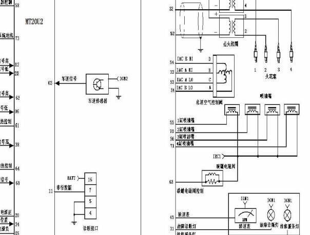 德尔福MT20U2电脑电路图