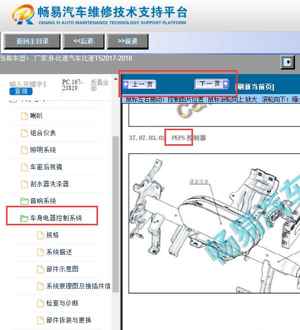 2017-2018年比速汽车T5 无钥匙系统维修手册