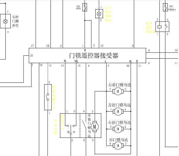 08年金杯格瑞斯门碰开关电路图
