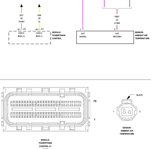 14年道奇公羊RAM1500发动机电脑针脚图