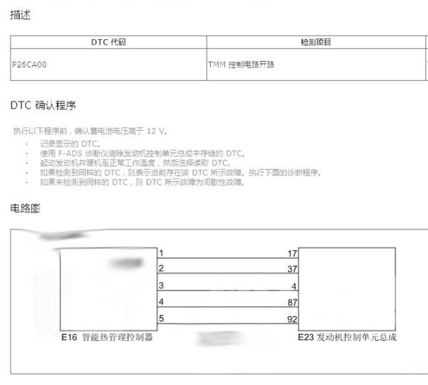 奔腾B70 P26CA故障码的资料