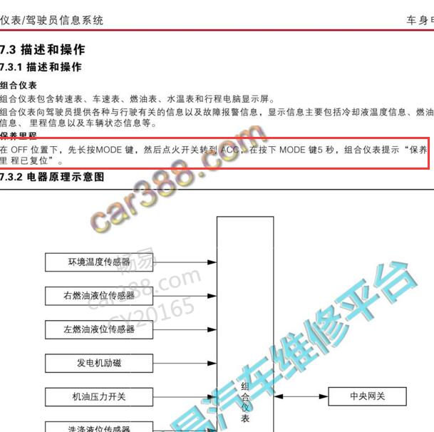 2017-2018年宝沃BX5 保养灯复位.