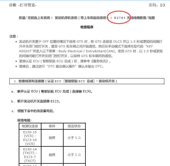 2014年丰田酷路泽B2784故障码资料