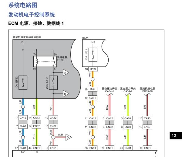 东风风行景逸发动机4A91S电路图