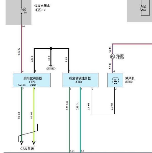 2021年捷途X70空调电路图